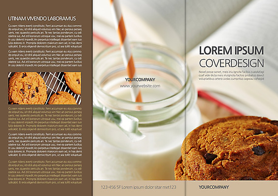 템플릿 편집 표지디자인 북디자인 출판디자인 표지 리플렛 북커버 3단접지 팜플렛 사람없음 쿠키 우유 초코쿠키 이미지템플릿 AI파일 디저트 유제품 파일형식 벡터