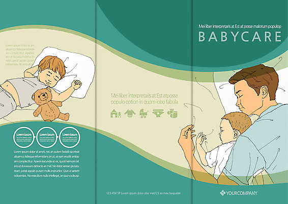 템플릿 편집 표지디자인 북디자인 출판디자인 표지 남자 리플렛 북커버 3단접지 가족 팜플렛 상반신 성인 세명 곰인형 아기 잠 아빠 이미지템플릿 AI파일 인형 관계 사람 파일형식 벡터