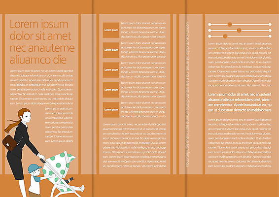 템플릿 편집 표지디자인 북디자인 출판디자인 여자 남자 내지 어린이 리플렛 북커버 3단접지 그래프 팜플렛 상반신 성인 두명 옆모습 아기 유모차 이미지템플릿 AI파일 뷰포인트 사람 아기용품 파일형식 벡터