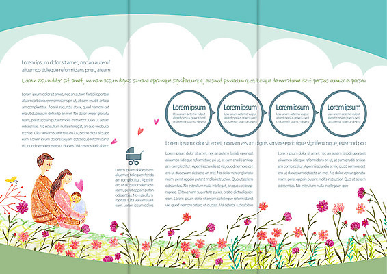 템플릿 편집 표지디자인 북디자인 출판디자인 여자 남자 꽃 내지 리플렛 북커버 3단접지 가족 엄마 팜플렛 성인 옆모습 세명 아기 아빠 이미지템플릿 AI파일 식물 뷰포인트 관계 사람 파일형식 벡터