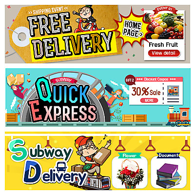 PSD 템플릿 배너 여자 남자 꽃다발 웹템플릿 과일 이벤트 여러명 성인 기차 오토바이 배송 쿠폰 파일 택배상자 이벤트배너 지하철표 웹배너 이미지템플릿 꽃 육상교통 다수 대중교통 사람 상자 바이크 티켓 택배 파일형식