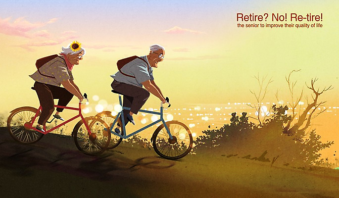 주간 PSD 나무 여자 노년 남자 바다 일러스트 배낭 야외 두명 레포츠 실버라이프 노을 자전거 노부부 목표 열정 국내일러스트 자연요소 식물 라이프스타일 부부 감정 컨셉 가방 레저 사람 성인 바이크 파일형식