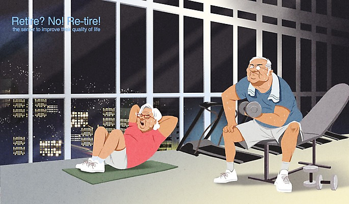 PSD 여자 노년 남자 일러스트 창문 실내 빌딩 두명 실버라이프 운동 노부부 아령 헬스장 매트 도시 목표 야간 열정 런닝머신 윗몸일으키기 안경낌 맨몸운동 국내일러스트 자연요소 라이프스타일 부부 감정 안경 컨셉 건강 사람 성인 내부 건물 운동기구 헬스 파일형식