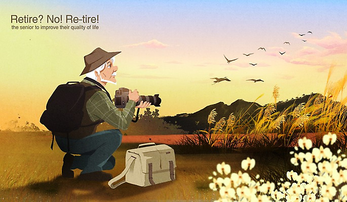 주간 PSD 모자 노년 남자 꽃 가방 일러스트 배낭 산 한명 야외 실버라이프 카메라 사진사 집중 열정 철새 국내일러스트 자연요소 식물 1 라이프스타일 잡화 감정 컨셉 조류 사람 성인 전자제품 작가 파일형식