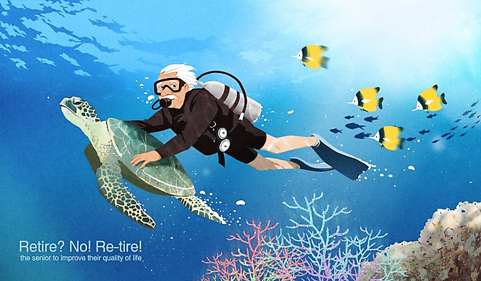 PSD 노년 남자 일러스트 어류 한명 실버라이프 바닷속 자신감 산호 거북이 오리발 즐거움 스쿠버다이빙 열정 스쿠버다이빙용품 스쿠버다이빙장비 국내일러스트 1 라이프스타일 감정 스포츠용품 파충류 사람 성인 수중 수중동물 수상스포츠 자포동물 파일형식