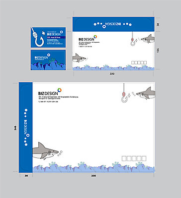 템플릿 두마리 명함 서류봉투 편지봉투 사람없음 세트 낚싯바늘 상어 패키지 봉투템플릿 우편봉투 비즈디자인 봉투디자인 이미지템플릿 AI파일 2 봉투 어류 낚시용품 편지 우편물 파일형식 벡터