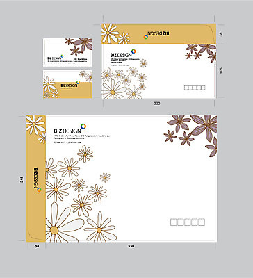 템플릿 문양 꽃 꽃무늬 명함 서류봉투 편지봉투 사람없음 세트 패키지 봉투템플릿 우편봉투 비즈디자인 봉투디자인 이미지템플릿 AI파일 식물 무늬 봉투 편지 우편물 파일형식 벡터