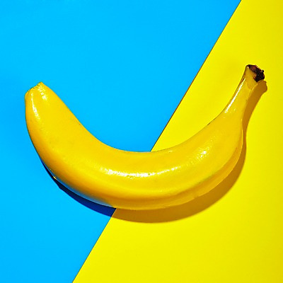 포토 JPG 음식 하늘색 과일 바나나 사람없음 한개 노란색 팝아트 트로피컬아트 국내포토 1 컬러 파란색 그림 파일형식