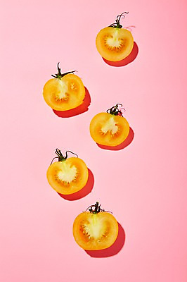 포토 JPG 음식 분홍색 토마토 채소 방울토마토 사람없음 노란색 여러개 팝아트 국내포토 컬러 다수 그림 파일형식