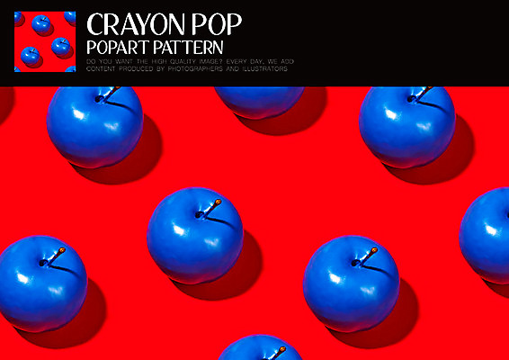 PSD ZIP 음식 패턴 과일 일러스트 그림자 사람없음 빨간색 파란색 사과 팝아트 키치 국내일러스트 컬러 컨셉 무늬 그림 파일형식