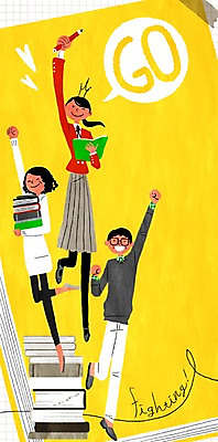 PSD 학생 여자 남자 교복 말풍선 일러스트 청소년 왕관 성인 책 세명 연필 하트 학부모 go 국내일러스트 모양 옷 학용품 사람 부모 필기구 파일형식