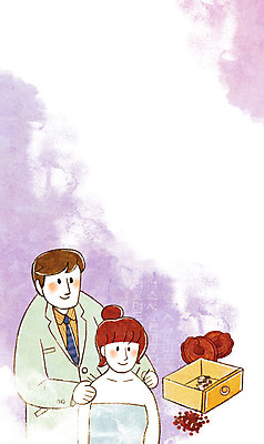 PSD 여자 남자 일러스트 성인 두명 한의학 약재 한약 한의원 한의사 침술 약재서랍 국내일러스트 의학 병원 사람 약 의사 파일형식