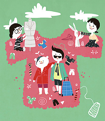 PSD 구름 모델 직업 모자 옷 여자 패션 남자 어린이 일러스트 곰 넥타이 세명 선글라스 토끼 체험학습 체험 실 마네킹 패션디자이너 호기심 의상디자인 직업체험 국내일러스트 자연요소 동물 디자인 잡화 감정 안경 컨셉 포유류 사람 반려동물 디자이너 파일형식