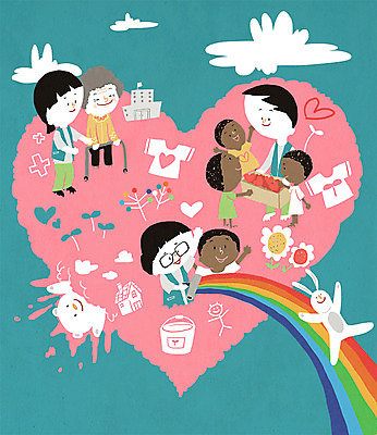 PSD 구름 직업 여자 노년 남자 꽃 어린이 무지개 일러스트 곰 여러명 페인트 하트 토끼 체험학습 체험 자원봉사자 호기심 직업체험 페인트롤러 사회복지사 국내일러스트 자연요소 모양 식물 동물 감정 다수 컨셉 포유류 사람 성인 반려동물 사회복지 파일형식