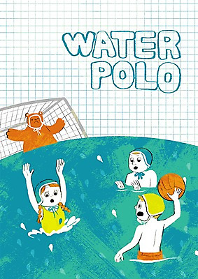 PSD 동물 여자 남자 수영복 어린이 스포츠 일러스트 공 곰 수영장 세명 골대 수구 수구선수 국내일러스트 옷 포유류 운동선수 사람 여름스포츠 파일형식