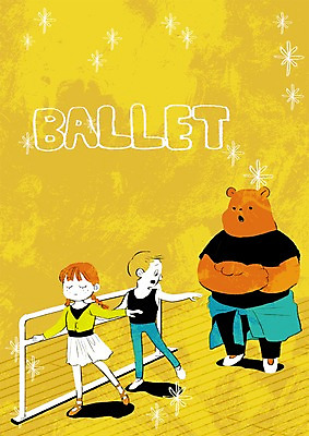 PSD 동물 여자 남자 어린이 스포츠 일러스트 곰 두명 발레 토슈즈 발레바 발레연습 국내일러스트 신발 포유류 사람 춤 연습 파일형식