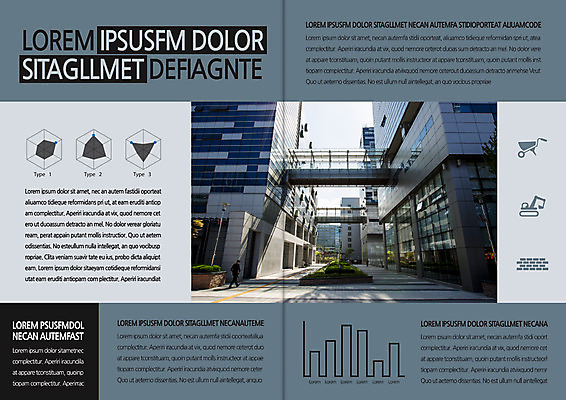 템플릿 편집 표지디자인 북디자인 출판디자인 내지 리플렛 북커버 그래프 빌딩 팜플렛 사람없음 포크레인 이미지템플릿 AI파일 건물 중장비 파일형식 벡터