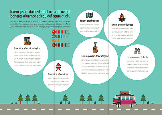 템플릿 편집 표지디자인 북디자인 출판디자인 내지 도로 리플렛 지도 북커버 3단접지 배낭 팜플렛 취미 사람없음 망원경 모닥불 우쿨렐레 캠핑카 이미지템플릿 AI파일 길 가방 교통시설 자동차 불 현악기 파일형식 벡터