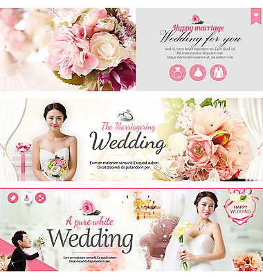 PSD 템플릿 배너 커플 여자 남자 꽃 부케 웨딩드레스 웹템플릿 결혼 이벤트 성인 세명 30대 선물상자 한국인 상들리에 이벤트배너 웹배너 이미지템플릿 식물 드레스 꽃다발 관계 선물 사람 동양인 장년 상자 파일형식