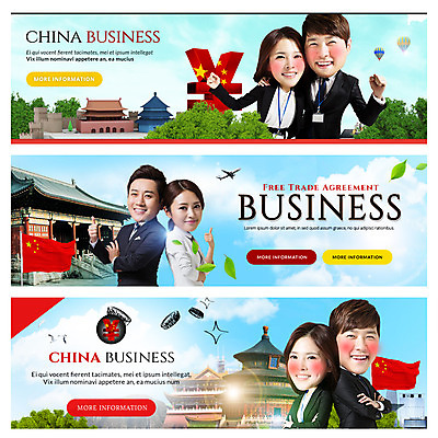 PSD 템플릿 배너 여자 남자 웹템플릿 비즈니스 이벤트 여러명 20대 성인 30대 중국 한국인 비즈니스맨 비즈니스우먼 오성홍기 무역 중국건축 이벤트배너 위안화 웹배너 이미지템플릿 산업 아시아 다수 돈 사람 동양인 청년 장년 동양건축 직장인 국기 파일형식
