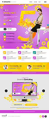 PSD 템플릿 여자 꽃잎 웹템플릿 비즈니스 사이트템플릿 여러명 20대 성인 홈페이지 홈페이지시안 한국인 비즈니스우먼 책상 컨설턴트 걸터앉기 랜딩페이지 이미지템플릿 꽃 가구 다수 사람 앉기 동양인 청년 직장인 전문직 상담 파일형식