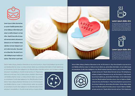 템플릿 편집 표지디자인 북디자인 출판디자인 내지 리플렛 북커버 팜플렛 사람없음 케이크 하트 도넛 컵케이크 이미지템플릿 AI파일 모양 디저트 파일형식 벡터