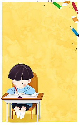 PSD 남자 어린이 의자 일러스트 색연필 한명 연필 유치원생 유치원생라이프 책상 유치원복 프레임일러스트 국내일러스트 1 라이프스타일 옷 가구 학용품 프레임 사람 필기구 파일형식