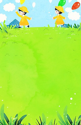 PSD 구름 여자 남자 어린이 일러스트 주택 잔디 두명 유치원생 풀잎 유치원생라이프 유치원복 풍선 프레임일러스트 국내일러스트 자연요소 식물 라이프스타일 옷 잎 프레임 사람 건물 풀_식물 파일형식