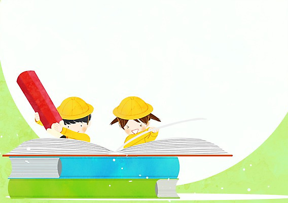 PSD 여자 남자 어린이 일러스트 두명 책 연필 유치원생 유치원생라이프 유치원복 프레임일러스트 국내일러스트 라이프스타일 옷 학용품 프레임 사람 필기구 파일형식