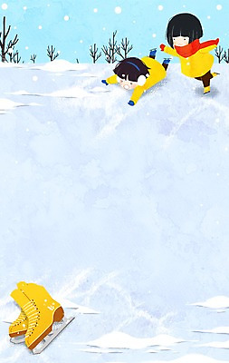 PSD 나무 여자 남자 어린이 겨울 일러스트 두명 목도리 유치원생 눈 유치원생라이프 귀마개 유치원복 아이스스케이트 프레임일러스트 국내일러스트 자연요소 식물 라이프스타일 잡화 옷 계절 날씨 프레임 사람 파일형식