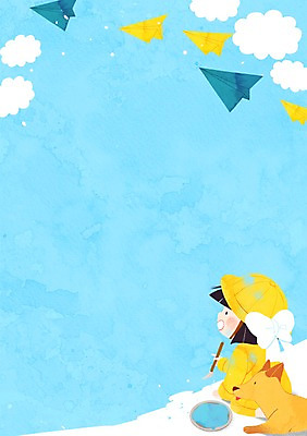 PSD 구름 여자 리본 어린이 일러스트 한명 물감 유치원생 붓 강아지 종이비행기 유치원생라이프 유치원복 프레임일러스트 국내일러스트 자연요소 1 라이프스타일 옷 프레임 사람 반려동물 미술도구 개 종이접기 파일형식