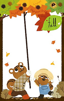 PSD 동물 낙엽 일러스트 가족 나뭇잎 사람없음 가을 막대기 멜빵바지 밀짚모자 다람쥐 밤나무 동물가족 밤따기 프레임일러스트 국내일러스트 나무 모자_잡화 계절 잎 바지 관계 프레임 밤_견과류 설치류 멜빵 파일형식