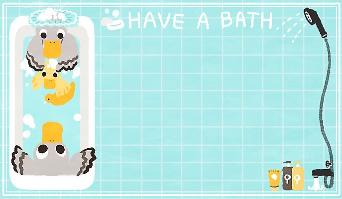 PSD 동물 일러스트 가족 오리 욕조 사람없음 위생용품 목욕 샤워기 동물가족 프레임일러스트 국내일러스트 생활용품 관계 조류 프레임 청결 파일형식