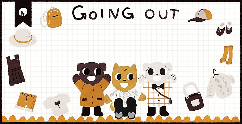 PSD 동물 모자 옷 신발 가방 일러스트 가족 사람없음 강아지 동물가족 외출준비 프레임일러스트 국내일러스트 잡화 관계 프레임 반려동물 개 준비 파일형식