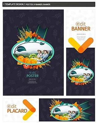 PSD 템플릿 배너 배너템플릿 남자 가로배너 꽃 ZIP 포스터 세로배너 50대 오렌지 상반신 성인 두명 30대 세트 한국인 벼 현수막 농부 배지 식물 직업 중년 과일 곡류 사람 동양인 가로 세로 장년 파일형식