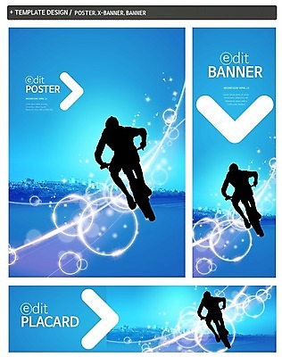PSD 템플릿 배너 배너템플릿 가로배너 실루엣 ZIP 포스터 세로배너 한명 사람 파란색 빛 세트 운동 자전거 현수막 승차 라이딩 산악자전거 1 컬러 모션 촬영기법 건강 가로 세로 바이크 파일형식