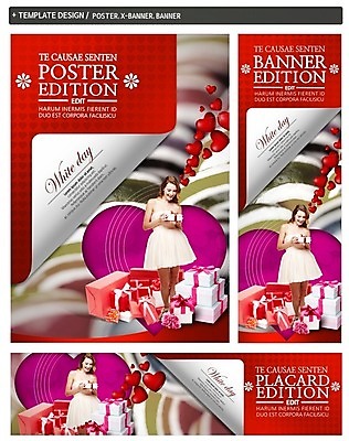 PSD 백인 템플릿 배너 배너템플릿 여자 가로배너 ZIP 포스터 세로배너 화이트데이 사탕 선물 한명 들기 상반신 20대 성인 앞모습 선물상자 쇼핑 세트 쌓기 여러개 현수막 하트 모양 서양인 1 뷰포인트 다수 모션 데이이벤트 디저트 사람 청년 가로 세로 상자 파일형식