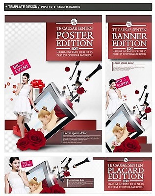 PSD 백인 템플릿 배너 배너템플릿 원피스 여자 가로배너 ZIP 포스터 세로배너 엎드리기 서기 20대 성인 두명 앞모습 선물상자 세트 장미 스파 현수막 마사지 붓 빅이벤트 서양인 옷 꽃 뷰포인트 모션 선물 사람 이벤트 청년 가로 세로 상자 파일형식