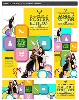 PSD 외국인 템플릿 배너 배너템플릿 원피스 여자 가로배너 ZIP 포스터 세로배너 안내 동양인 20대 성인 세명 선물상자 쇼핑 세트 쇼핑백 고깔모자 립스틱 핸드백 현수막 하이힐 속옷 모자_잡화 옷 구두 가방 선물 사람 인종 청년 가로 세로 상자 화장품 여성화 파일형식