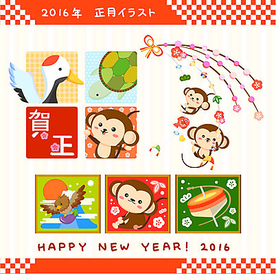 꽃 일본문화 일러스트 떡 사람없음 태양 원숭이 인사말 대나무 해피뉴이어 후지산 원숭이캐릭터 2016년 다루마 국내일러스트 AI파일 자연요소 나무 식물 동양문화 외국문화 동물캐릭터 포유류 산 일본 세계문화유산 새해인사 연도 일본전통 파일형식 벡터