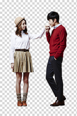 전신 편집 편집이미지 커플 여자 남자 손등키스 서기 동양인 20대 성인 두명 앞모습 마주보기 손잡기 다정 한국인 PNG 성인만 편집소스 뷰포인트 컨셉 관계 모션 키스 사람 인종 청년 파일형식