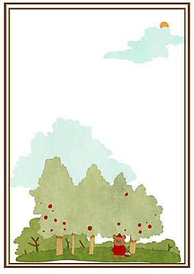 PSD 나무 구름 여행 일러스트 곰 사람없음 태양 숲 국내일러스트 자연요소 식물 동물 포유류 파일형식