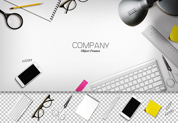 PSD 편집이미지 안경 돋보기 가위 자 사람없음 스마트폰 연필 사무용품 공책 키보드 오브젝트 포스트잇 플랫레이 이미지편집 잡화 문구용품 학용품 핸드폰 스마트기기 필기구 메모지 플랫 파일형식