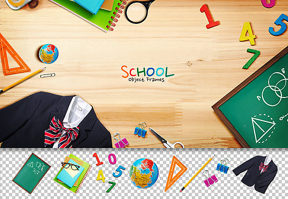 PSD 편집이미지 교복 안경 돋보기 가위 집게 사람없음 연필 지구본 공책 칠판 오브젝트 클립 삼각자 플랫레이 숫자블록 이미지편집 잡화 옷 문구용품 학용품 자 필기구 블록 플랫 파일형식