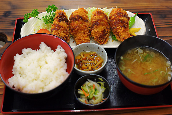 포토 JPG 밥 실내 사람없음 식당 일본 돈가스 미소된장국 이바라키 국내포토 아시아 음식 내부 상점 커틀릿 일본음식 파일형식