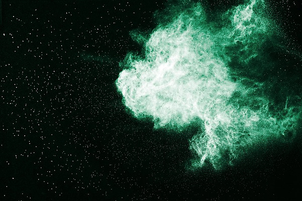 포토 JPG 스튜디오촬영 검은배경 실내 순간포착 사람없음 초록색 폭발 가루 분해 국내포토 컬러 백그라운드 촬영기법 내부 검은색 파일형식