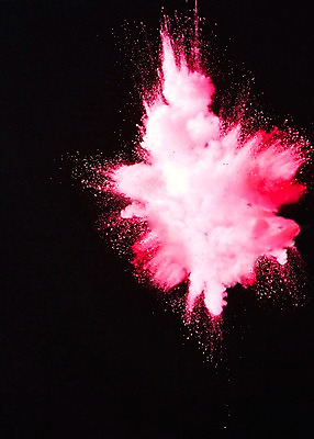 포토 JPG 스튜디오촬영 분홍색 검은배경 실내 순간포착 사람없음 폭발 가루 분해 국내포토 컬러 백그라운드 촬영기법 내부 검은색 파일형식