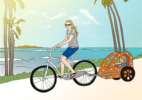 주간 PSD 나무 여자 어린이 바다 일러스트 엄마 함께함 성인 야외 두명 선글라스 자전거 화목 다정 산책 자녀 아트툰 국내일러스트 자연요소 식물 안경 컨셉 가족 휴식 사람 바이크 그림 파일형식