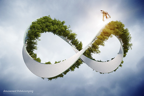 PSD 나무 구름 편집 편집이미지 남자 겨울스포츠 한명 성인 점프 눈 스노우보드 디지털합성 합성 무한 디지털아트 이미지편집 자연요소 식물 1 스포츠 모션 날씨 사람 보드_스포츠 파일형식