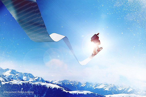 PSD 구름 편집 편집이미지 남자 곡선 하늘 겨울스포츠 산 한명 성인 점프 눈 스노우보드 디지털합성 합성 디지털아트 이미지편집 자연요소 1 선 스포츠 모션 날씨 사람 보드_스포츠 파일형식